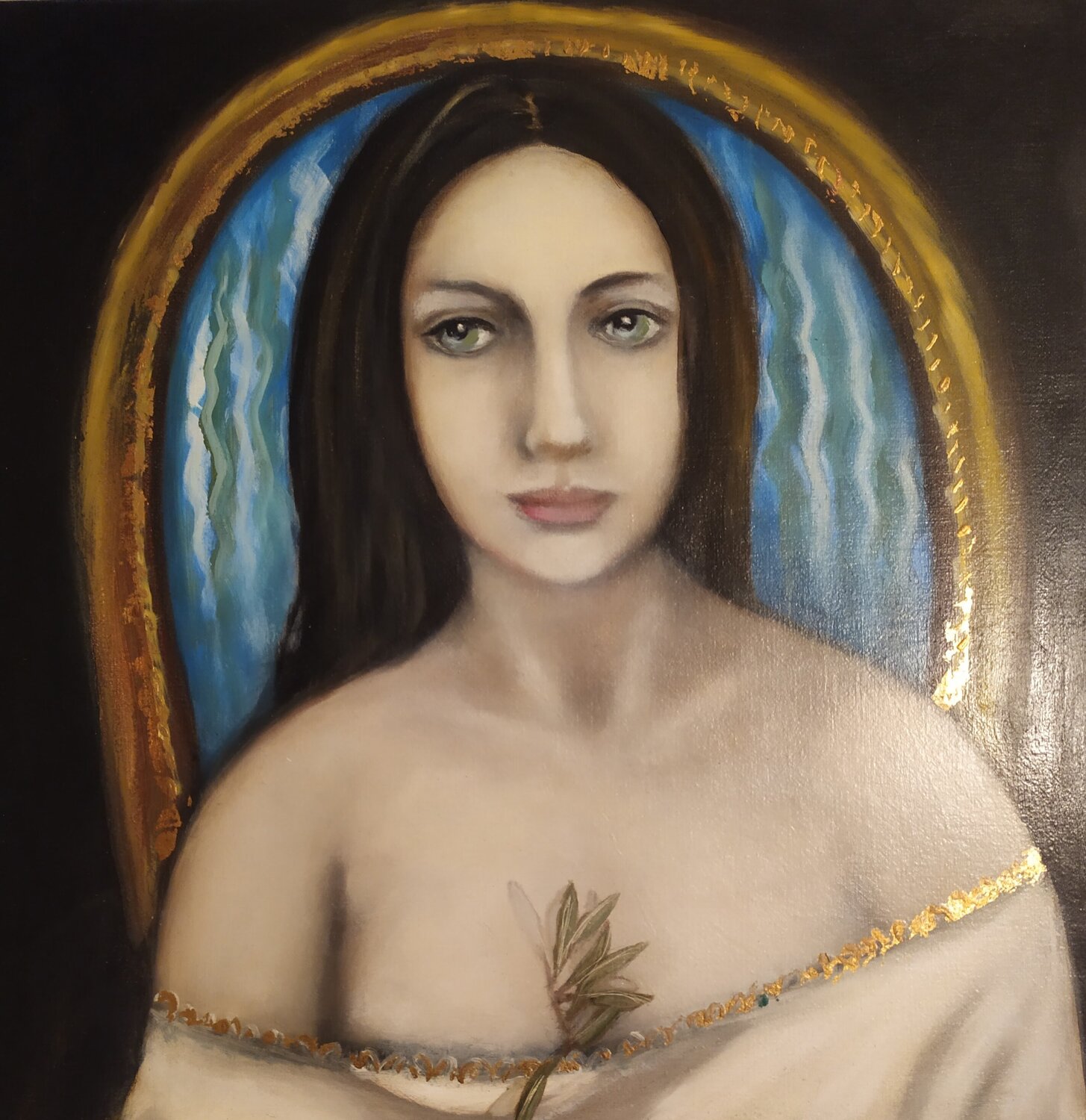 Madonna dell'ulivo Luciana Livi Originalgemälde zu verkaufen