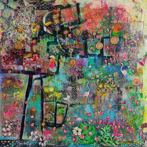 Flamazing by Jaio DosAnjos, Painting for Sale on Singulart