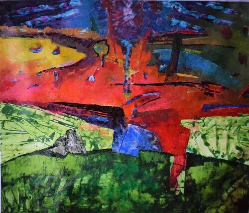 Das Geheimnis im Wald van Leszek Nowak, Schilderij te koop op Singulart