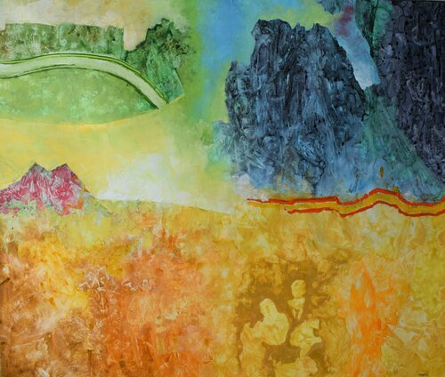 Verbrannte Erde di Leszek Nowak, Pittura in vendita su Singulart