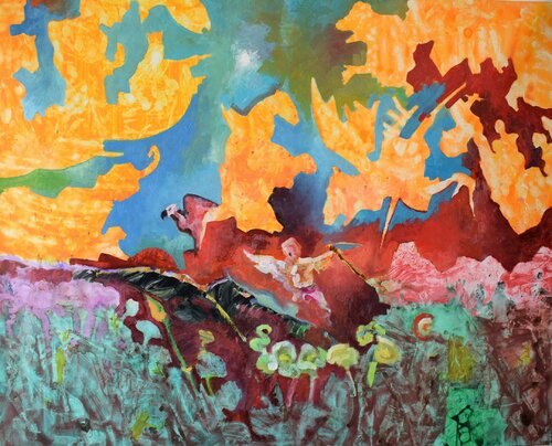 Rozdziobia nas... by Leszek Nowak, Painting for Sale on Singulart