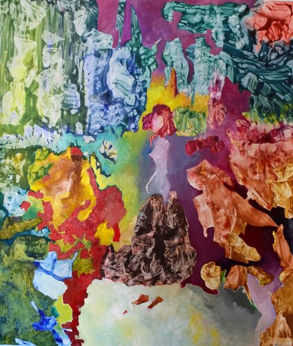 Im Garten des Krieges van Leszek Nowak, Schilderij te koop op Singulart