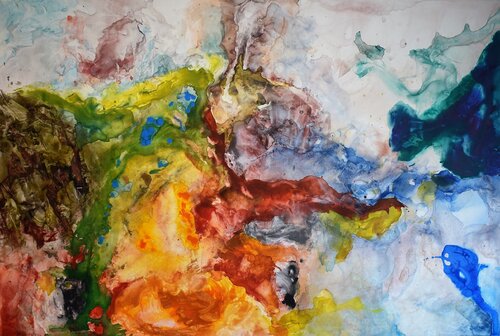 Die Sprache der Wunden II von Leszek Nowak, Malerei kaufen auf Singulart