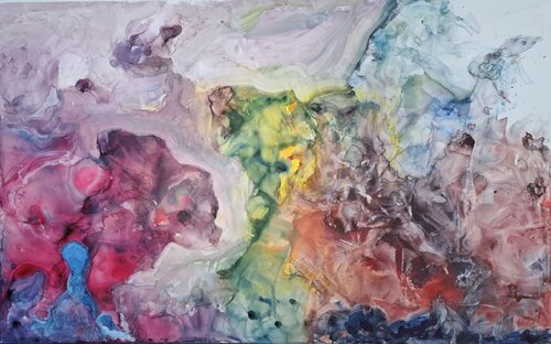 Dog love by Leszek Nowak, Painting for Sale on Singulart