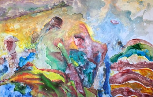The back of the names di Leszek Nowak, Pittura in vendita su Singulart
