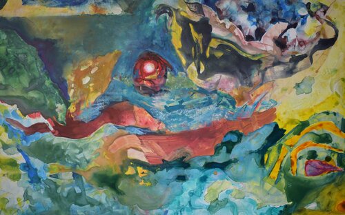 Tomorrow the evil will flourish again di Leszek Nowak, Pittura in vendita su Singulart