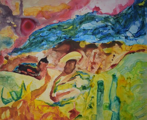 They flow incessantly von Leszek Nowak, Malerei kaufen auf Singulart