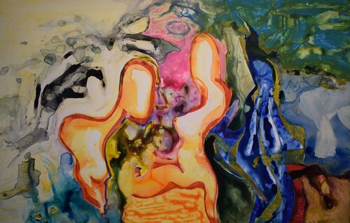Oh my life, i love you more than life di Leszek Nowak, Pittura in vendita su Singulart