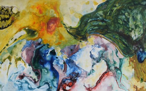 Save yourself if you can van Leszek Nowak, Schilderij te koop op Singulart