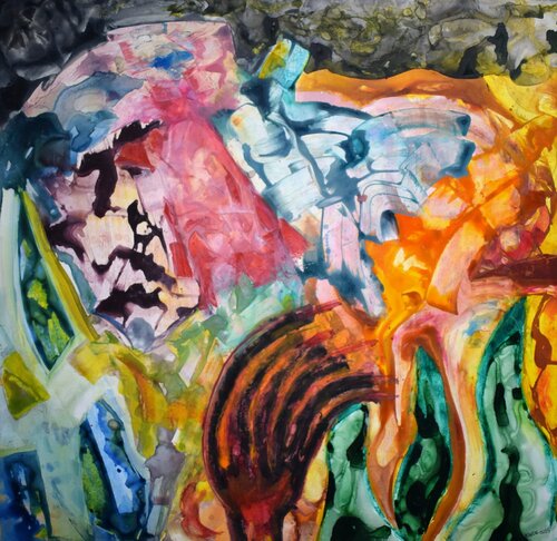 The evening di Leszek Nowak, Pittura in vendita su Singulart