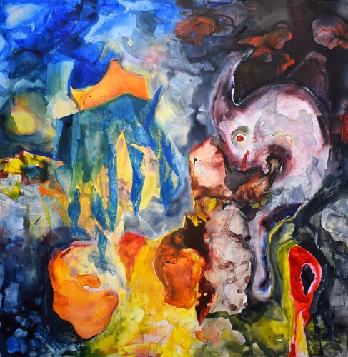 Is this the end of the world? van Leszek Nowak, Schilderij te koop op Singulart