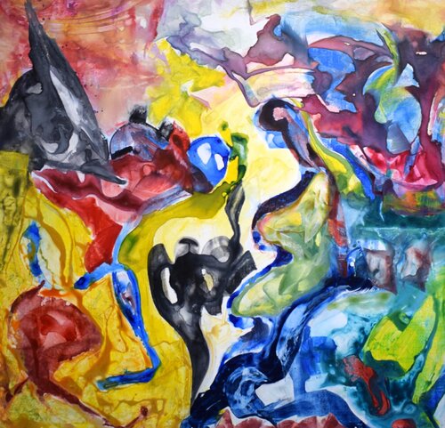 Between two fronts van Leszek Nowak, Schilderij te koop op Singulart