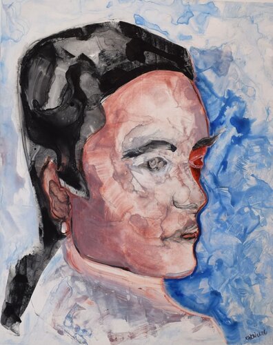 Portrait: Lost faces IV di Leszek Nowak, Pittura in vendita su Singulart