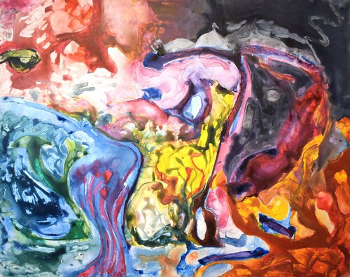 Overwhelmed by hatred: Paranoia I di Leszek Nowak, Pittura in vendita su Singulart