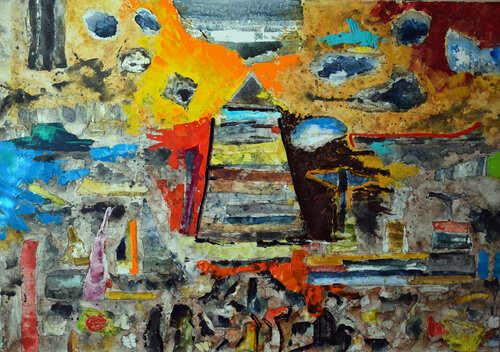 Der Turm II by Leszek Nowak, Painting for Sale on Singulart