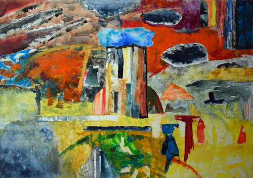 Der Turm V di Leszek Nowak, Pittura in vendita su Singulart