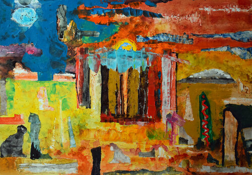 Vergessene Tempel par Leszek Nowak, Peinture en vente sur Singulart