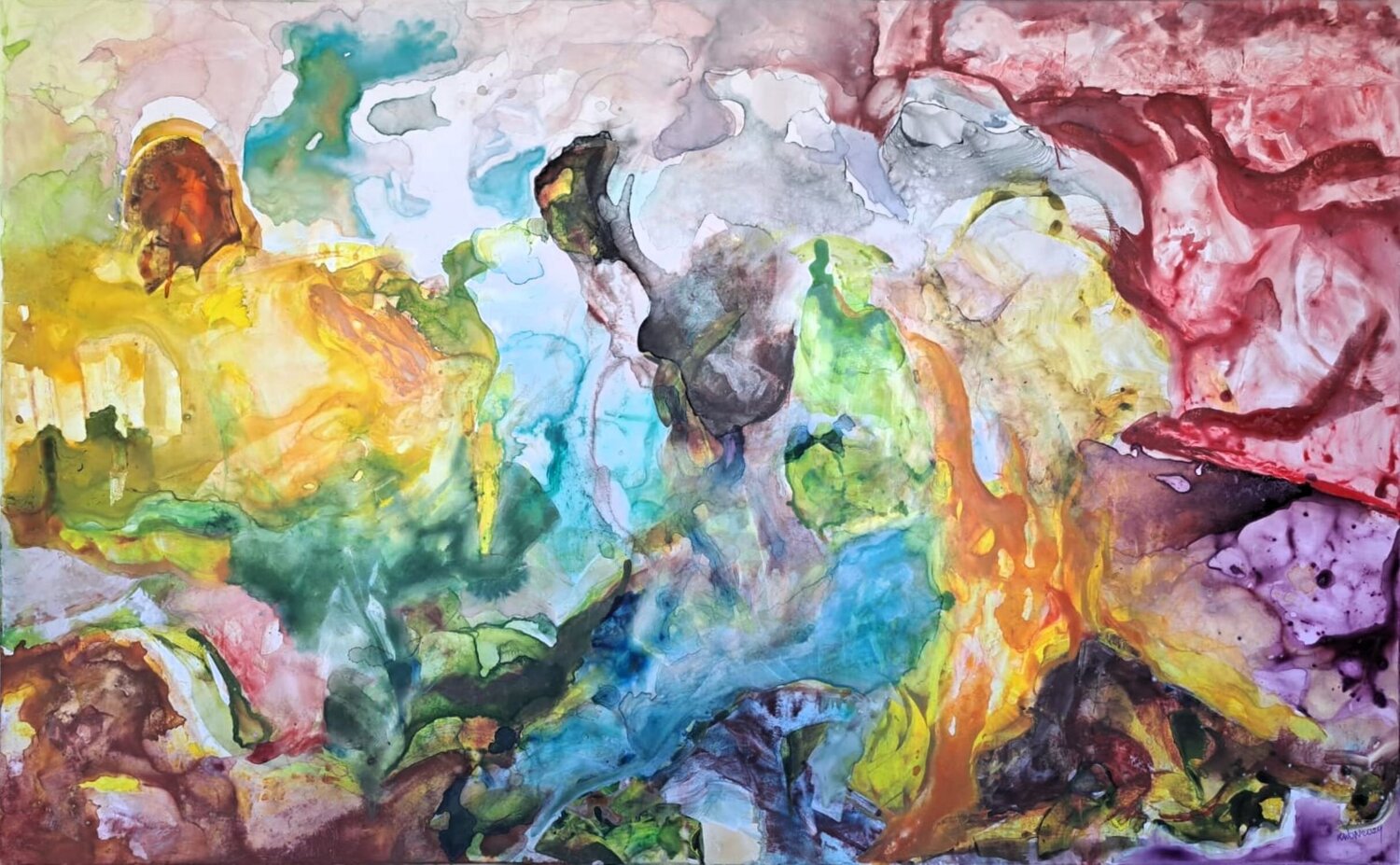 You have to be very lucky to escape hell Leszek Nowak Originalgemälde zu verkaufen