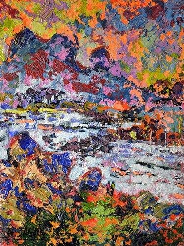 Céleste di Nathalie Jaguin, Pittura in vendita su Singulart