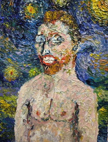 Van Gogh parodie de Nathalie Jaguin, Pintura a la venta en Singulart
