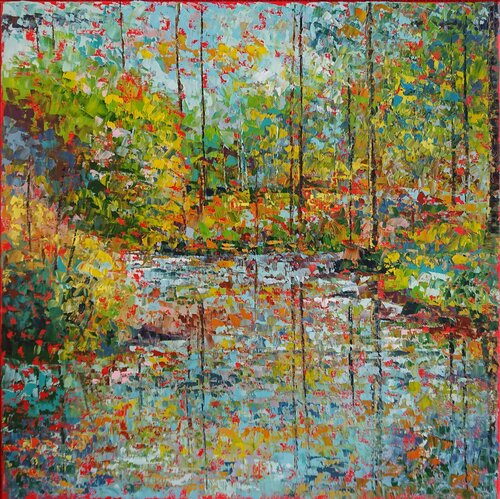 Soir d'Avril par Nathalie Jaguin, Peinture en vente sur Singulart