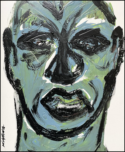 Blue visage by Altone Mishino, 기타 매체 for Sale on Singulart