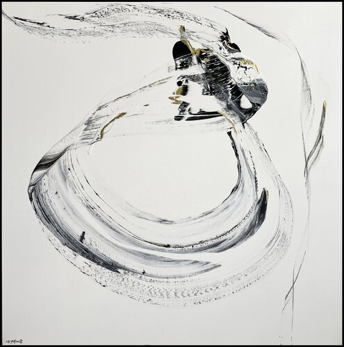 Rain Tree XV, Mixed rain and snow van Altone Mishino, Schilderij te koop op Singulart