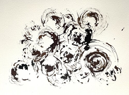 Flowers and Rhizomes by Altone Mishino, 소묘 for Sale on Singulart