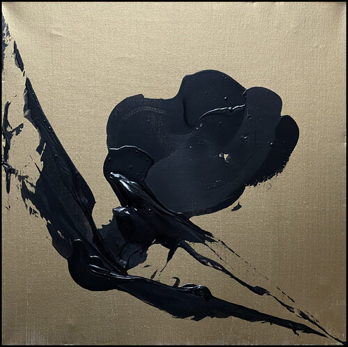 Elegy 4, The Black Flower by Altone Mishino, Painting for Sale on Singulart