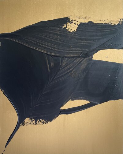 Elegy 10, Black Feather di Altone Mishino, Pittura in vendita su Singulart