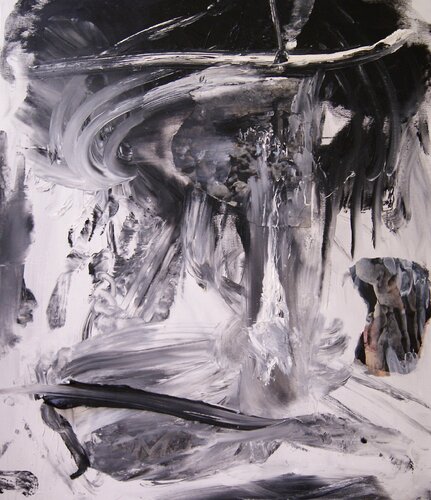 Grave e oscura l'esistenza senza pace. di Antonio Lucarelli, Pittura in vendita su Singulart