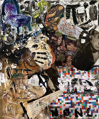 Morire per la libertà. Ma non c’è cosa più vincolante della libertà. di Antonio Lucarelli, Pittura in vendita su Singulart