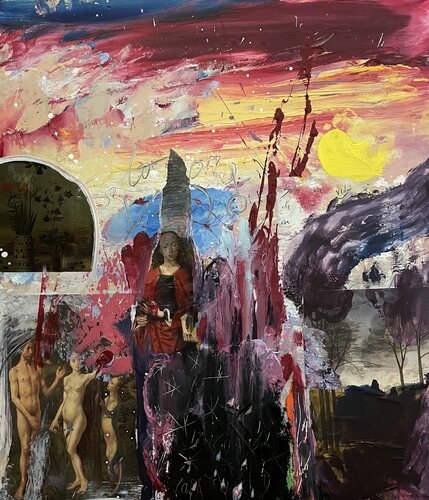É questa l’ora di Antonio Lucarelli, Pittura in vendita su Singulart