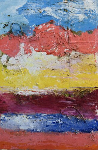 Ricordo il cielo, ricordo il mare, e su tutto i tuoi colori. von Antonio Lucarelli, Malerei kaufen auf Singulart