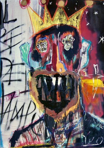 Il Re dei tamponi di Antonio Lucarelli, Pittura in vendita su Singulart