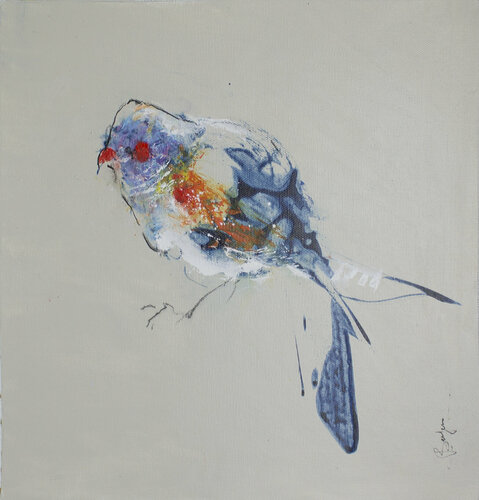 Happy Piou by Laurent Bergues, Painting for Sale on Singulart