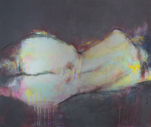 Nu couché von Laurent Bergues, Malerei kaufen auf Singulart