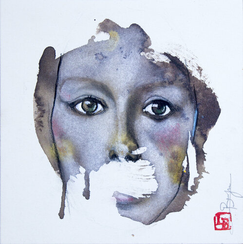 Fayoum by Laurent Bergues, Drawing for Sale on Singulart