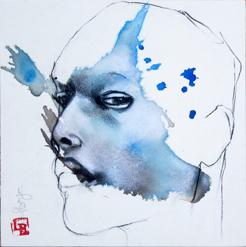 Fayoum by Laurent Bergues, 소묘 for Sale on Singulart