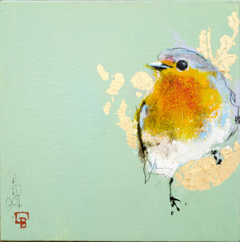 Happy Piou by Laurent Bergues, Painting for Sale on Singulart