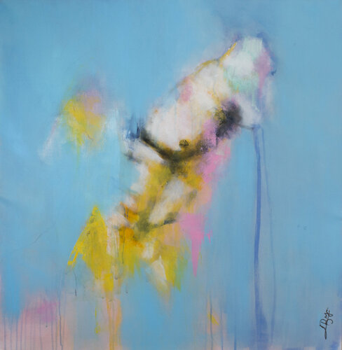 Pectoral bleu di Laurent Bergues, Pittura in vendita su Singulart