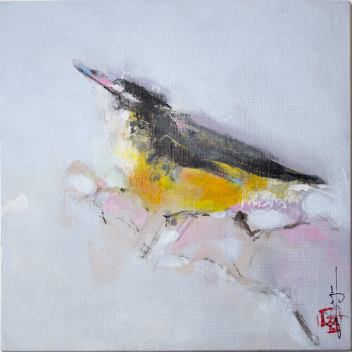 Happy Piou di Laurent Bergues, Pittura in vendita su Singulart