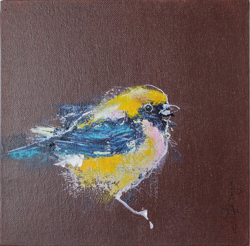 Happy Piou di Laurent Bergues, Pittura in vendita su Singulart