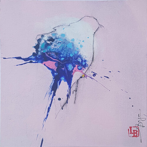 Happy Piou by Laurent Bergues, Painting for Sale on Singulart