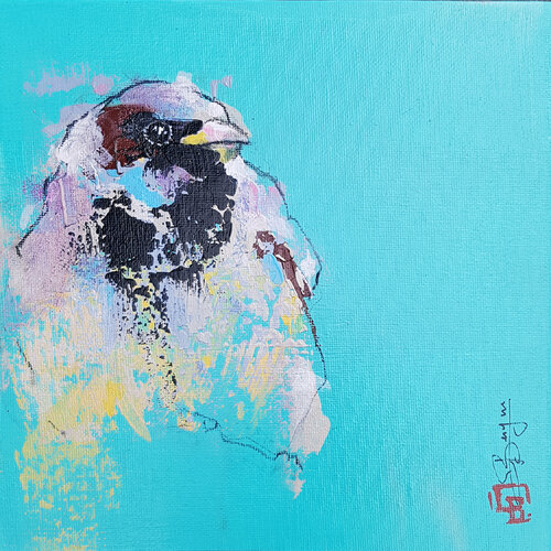 Happy Piou di Laurent Bergues, Pittura in vendita su Singulart