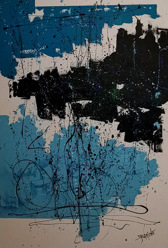 Absstrait N°16725 von Patrick Salamone, Malerei kaufen auf Singulart