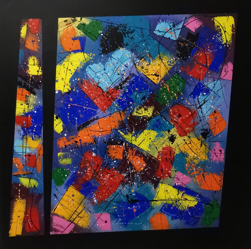 Toile Urbaine N°A 27259 van Patrick Salamone, Schilderij te koop op Singulart