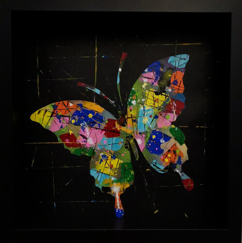 Abstrait Papillon van Patrick Salamone, Schilderij te koop op Singulart