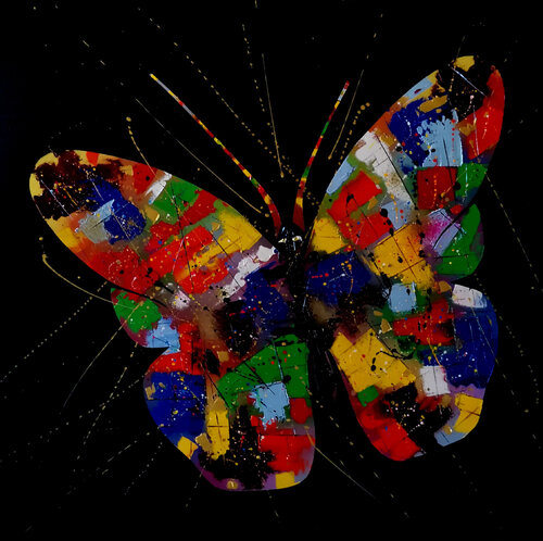 Couleurs Arc en Ciel N°H213125 van Patrick Salamone, Schilderij te koop op Singulart