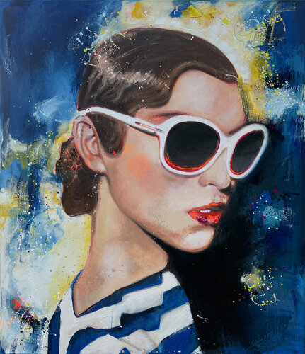 Pariser Blau by Astrid Stöfhas, Painting for Sale on Singulart